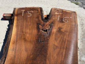 live edge walnut slab, premium hardwood, unsteamed walnut