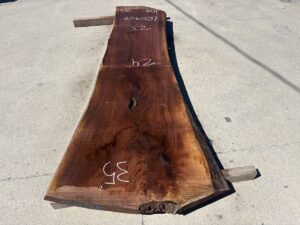live edge walnut slab, premium hardwood, unsteamed walnut