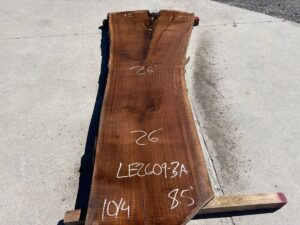live edge walnut slab, premium hardwood, unsteamed walnut