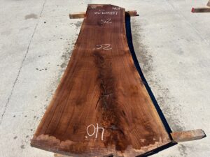 live edge walnut slab, premium hardwood, unsteamed walnut