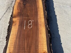 live edge walnut slab, hardwood lumber, unsteamed walnut, premium lumber