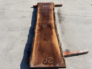 live edge walnut slab, hardwood lumber, unsteamed walnut, premium lumber