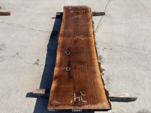 live edge walnut slab, hardwood lumber, unsteamed walnut, premium lumber