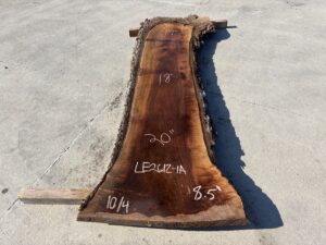 live edge walnut slab, hardwood lumber, unsteamed walnut, walnut bar top