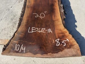 live edge walnut slab, hardwood lumber, unsteamed walnut, walnut bar top