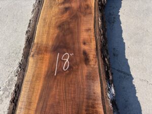 live edge walnut slab, hardwood lumber, unsteamed walnut, walnut bar top