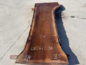 live edge walnut slab, hardwood lumber, unsteamed walnut, walnut bar top