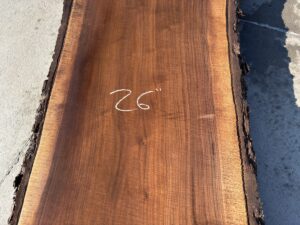 live edge walnut slab, hardwood lumber, unsteamed walnut, walnut bar top