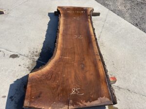 live edge walnut slab, hardwood lumber, unsteamed walnut, walnut bar top